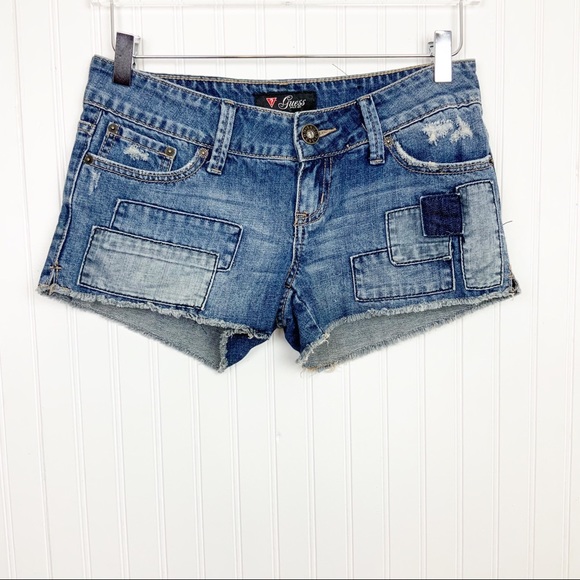 guess jean shorts womens
